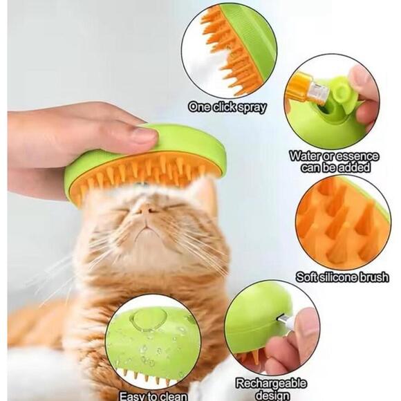 Cat And Dog Steam And Spray Pet Hair Massage Electric Brush - Picture 7 of 7